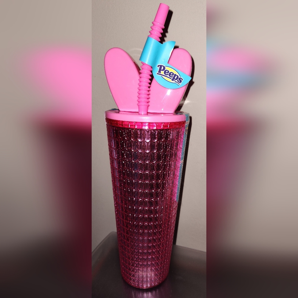 Peeps Double Wall Individual Tumbler, Only 1 Pink Available